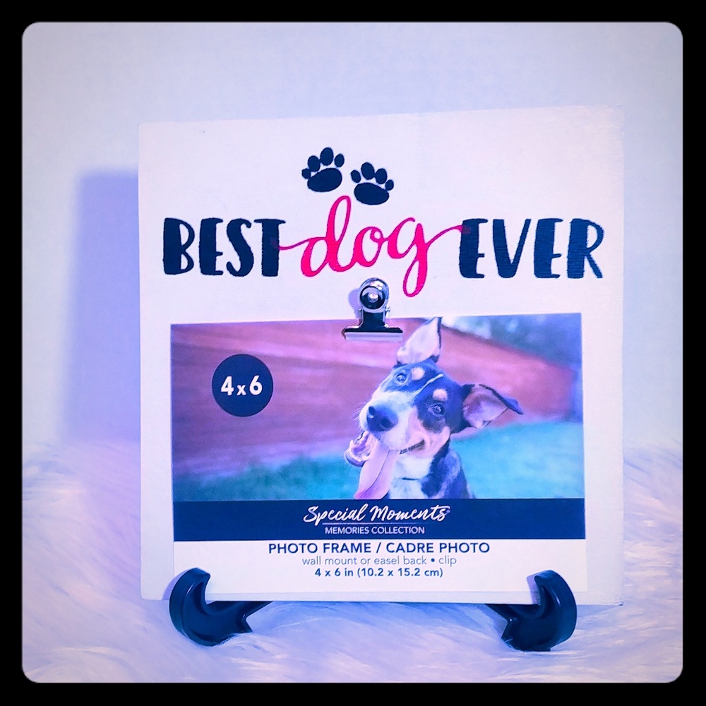 Frame Best dog ever  Wood Photo Picrure